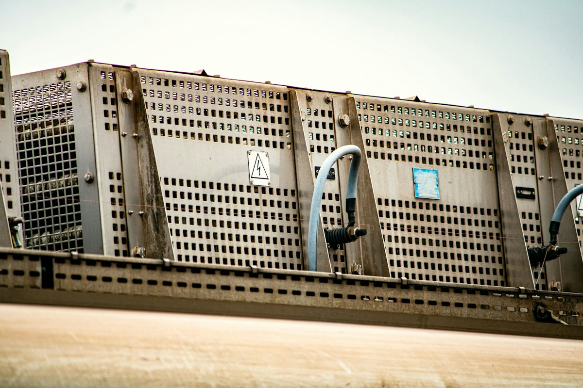 a large metal container