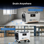 155 Pint Commercial Dehumidifier 6000 SQFT Pump Auto Defrost