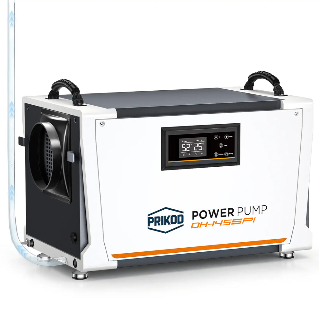 155 Pint Commercial Dehumidifier with Pump, Crawl Space Dehumidifier up to 6,000 Sq. Ft, 265 CFM Industrial-Grade Dehumidifier, Continuous Drain, Auto Defrost, for Basement, Warehouse