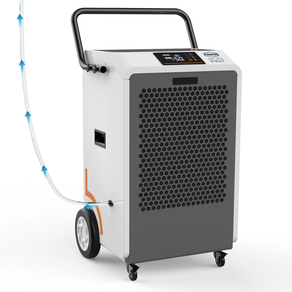 260 Pint Commercial Dehumidifier Built-in Pump for 8500 Sq Ft, Large Capacity Industrial Dehumidifier with Auto Defrost for Basement, Crawl Space, Water Damage Restoration, Includes Drain Hose