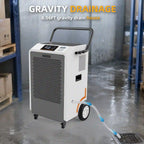 260 Pint Industrial Dehumidifier 8500 Sq Ft Pump