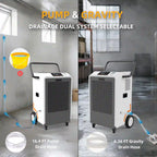 260 Pint Industrial Dehumidifier 8500 Sq Ft Pump